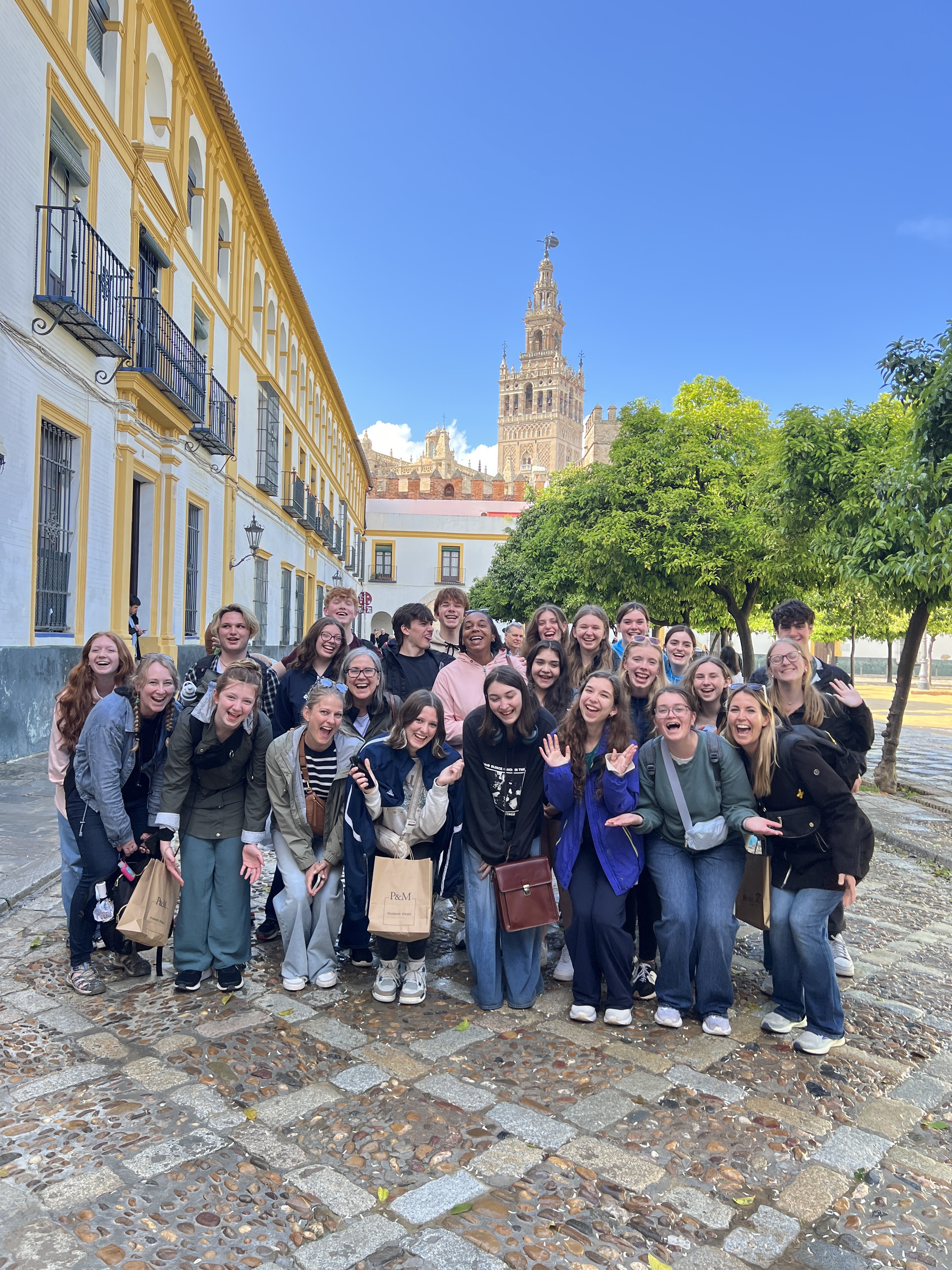 A Live N Learn student group together in Spain