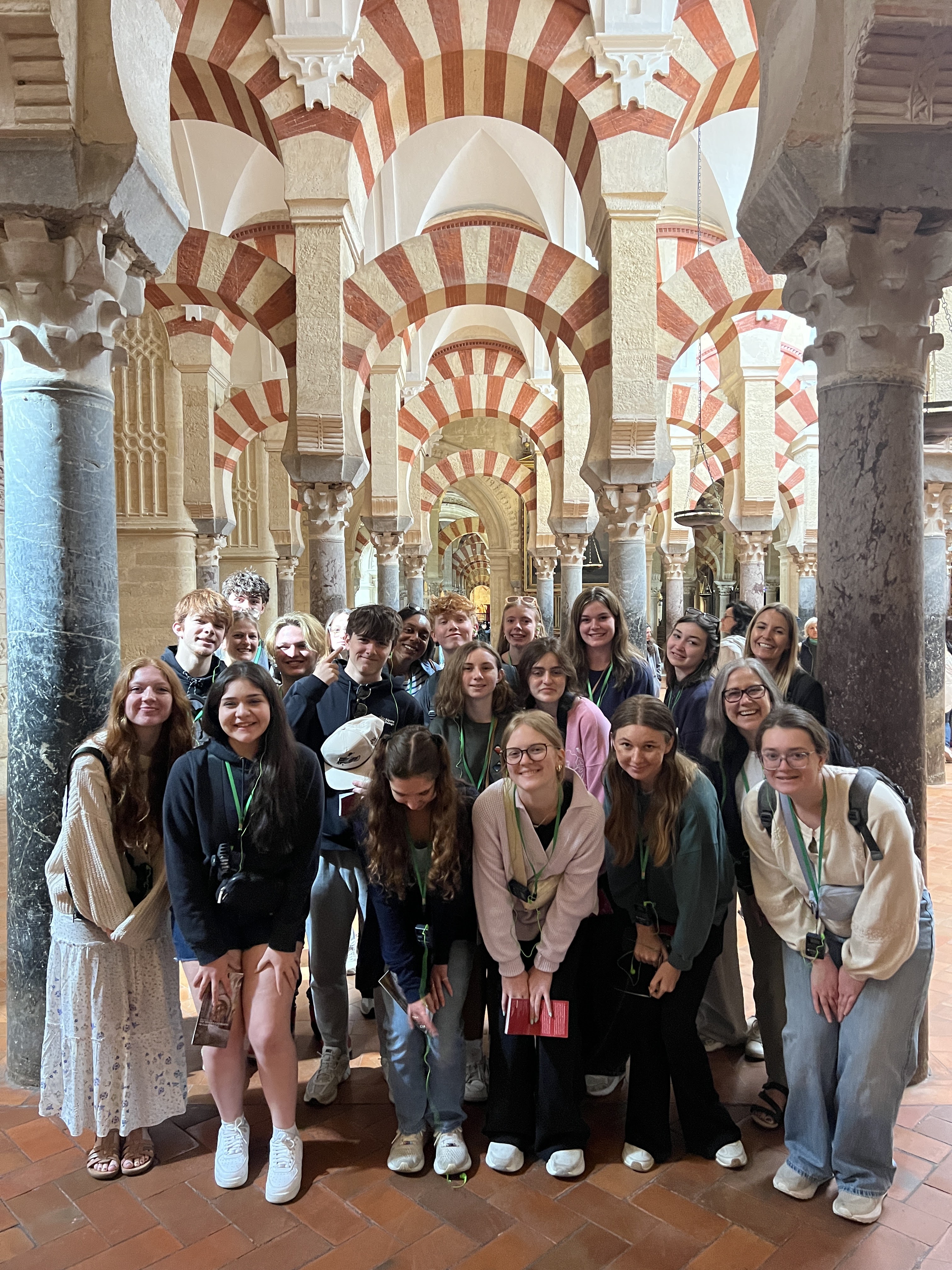 A student group in Spain with Live N Learn