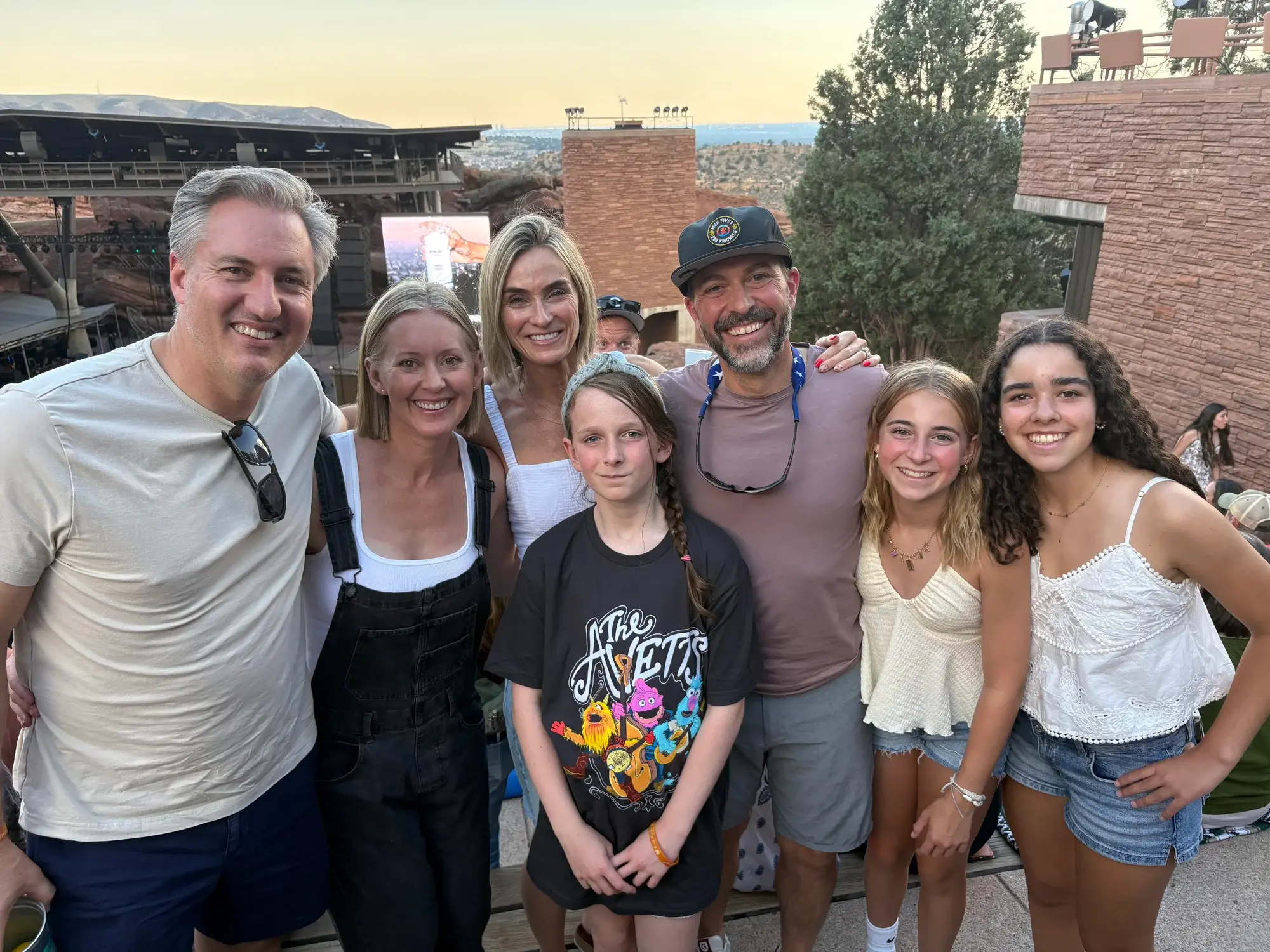Host families at Red Rocks near Denver